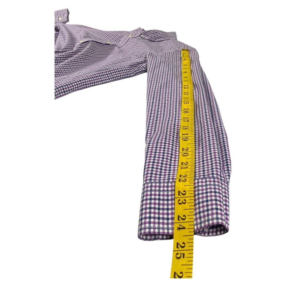 Ralph Lauren Purple and Blue Plaid Boy’s Shirt, XL - Picture 9 of 9